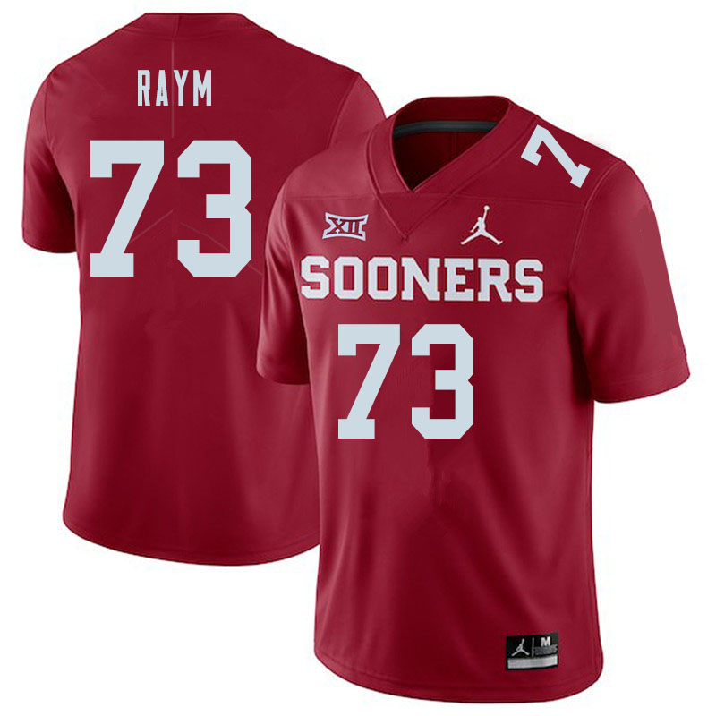 Oklahoma Sooners #73 Andrew Raym College Football Jerseys Sale-Crimson